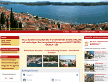 Tablet Screenshot of kroatien-ferienwohnung-ferienhaus.com